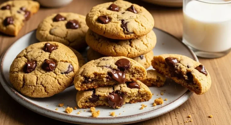 Almond Flour Chocolate Chip Cookies