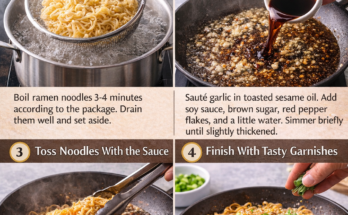 Sesame Garlic Ramen Noodles