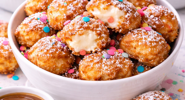 Air Fryer Funnel Cake Bites