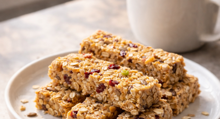 Homemade granola bars naturally