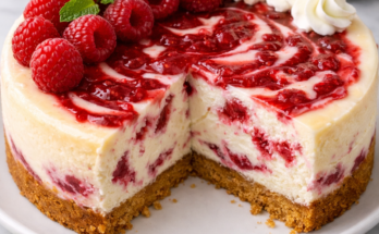 Raspberry Cheesecake Recipe | Restaurant-Style Dessert