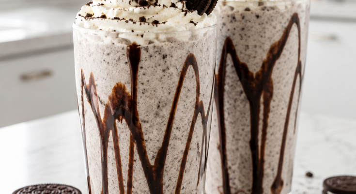 Oreo Milkshake Recipe (3 Ingredients, Thick and Creamy)